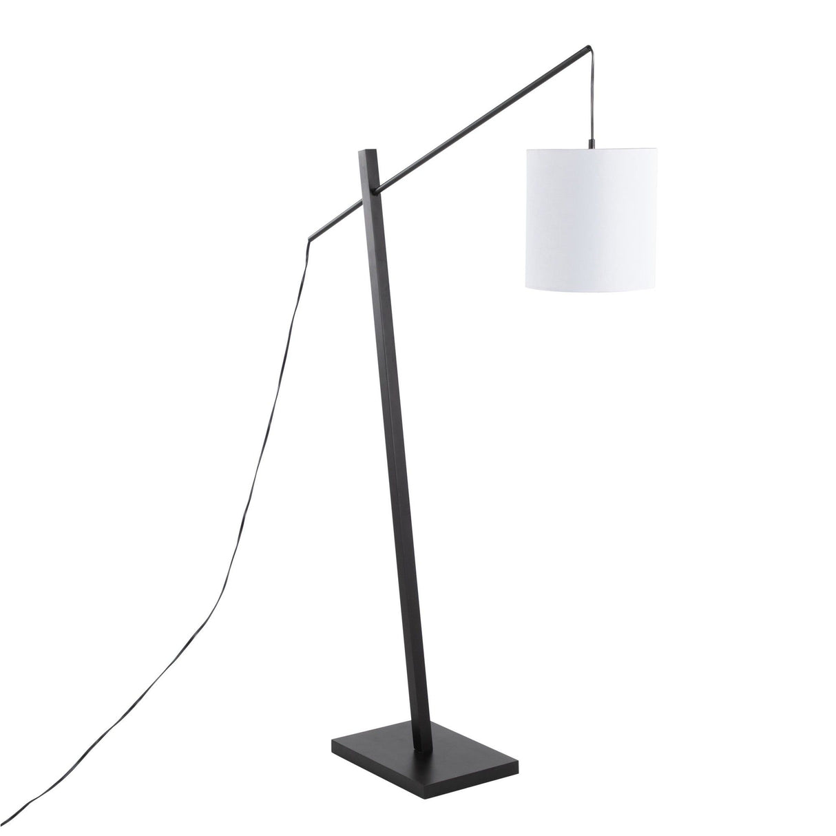 Arturo - Contemporary Floor Lamp - Black Wood