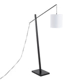 Arturo - Contemporary Floor Lamp - Black Wood