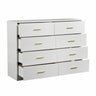 Modern Drawer Dresser For Bedroom, Ample Storage Wide Chest Of Drawers