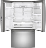 GE Profile(TM) ENERGY STAR(R) 23.1 Cu. Ft. Counter-Depth Fingerprint Resistant French-Door Refrigerator - (PWE23KYNFS)