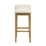 Annikah - Modern Transitional Wood Bar Height Kitchen Bar Stool