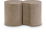 Dimple - 2 Piece Modular End Table - Terazzo Finish
