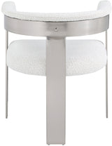 Romeo - Boucle Dining Chair With Silver Base (Set of 2)