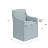 Traditional Skirted Dining Arm Chair