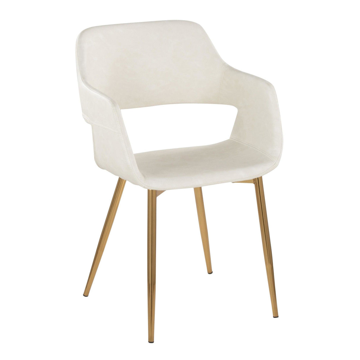 Margarite - Dining / Accent Chair - Gold Metal (Set of 2)