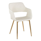 Margarite - Dining / Accent Chair - Gold Metal (Set of 2)