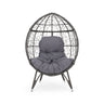Cosmos - Round Hammered Iron Teardrop Chair