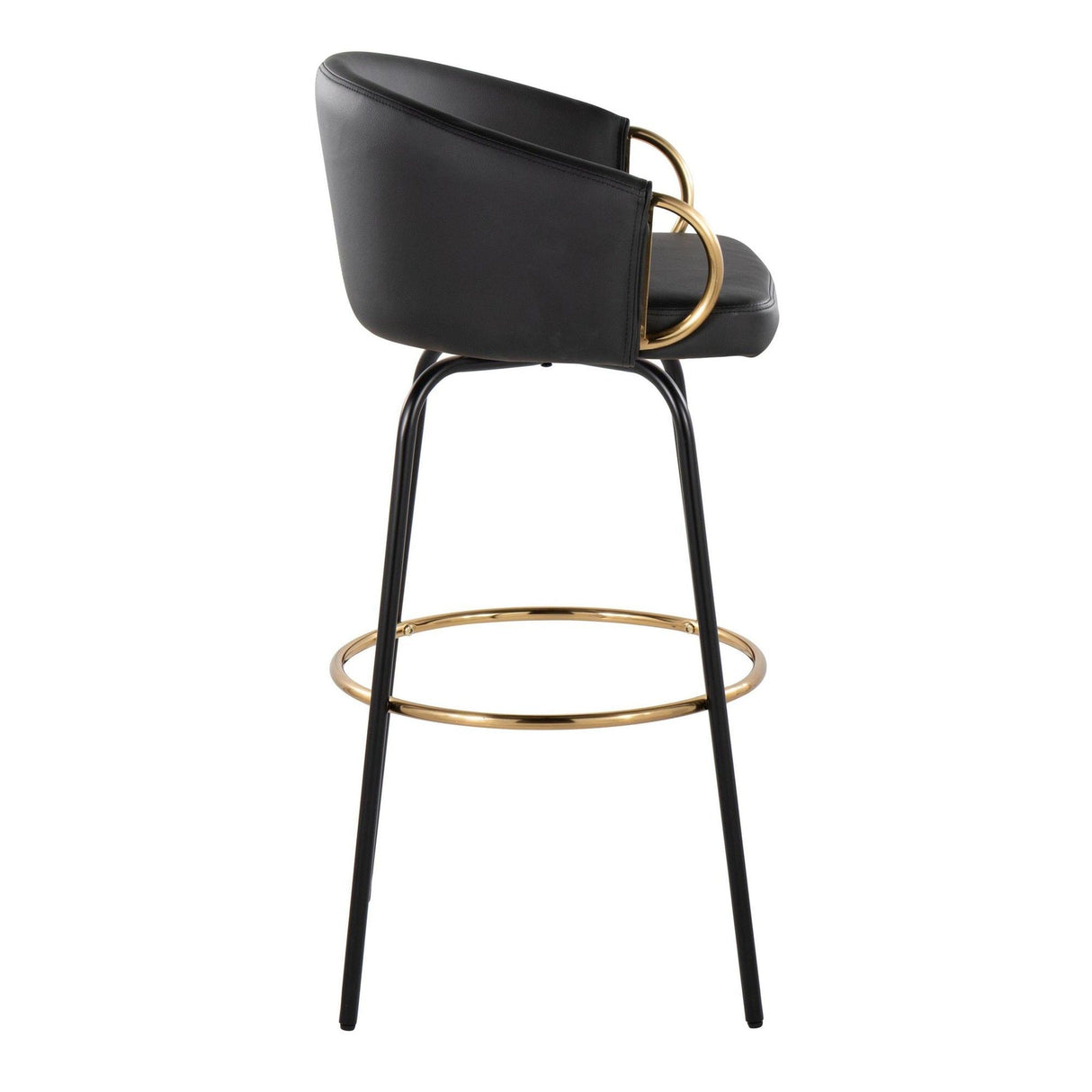 Claire - 30" Fixed-Height Barstool (Set of 2) - Black Base