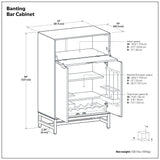 Banting - Bar Cabinet - Walnut Brown