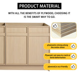 Freestanding Bathroom Vanity With Resin Sink & Soft Close Cabinet Doors