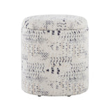 Tahoe - Aztec Ottoman - Ivory Cotton