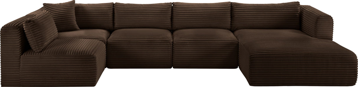 Shaggy - 5 Piece Modular U-Shaped Sectional