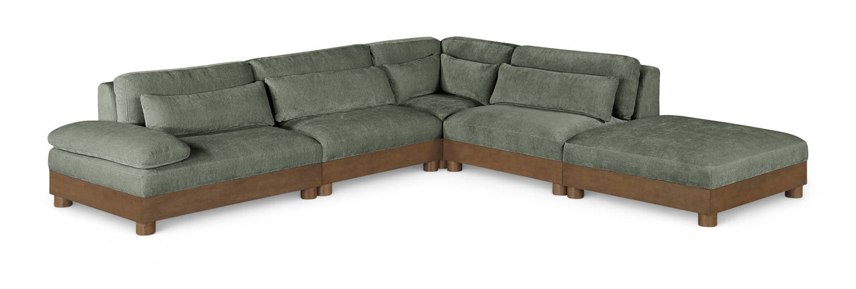 Turin - Fabric Upholstered 5 Piece Modular Sectional