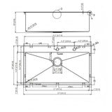 Drop In Kitchen Sink, 16 Gauge Stainless Steel, Single Bowl, Topmount Basin