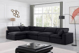 Comfy - 5 Piece Velvet Modular Sectional