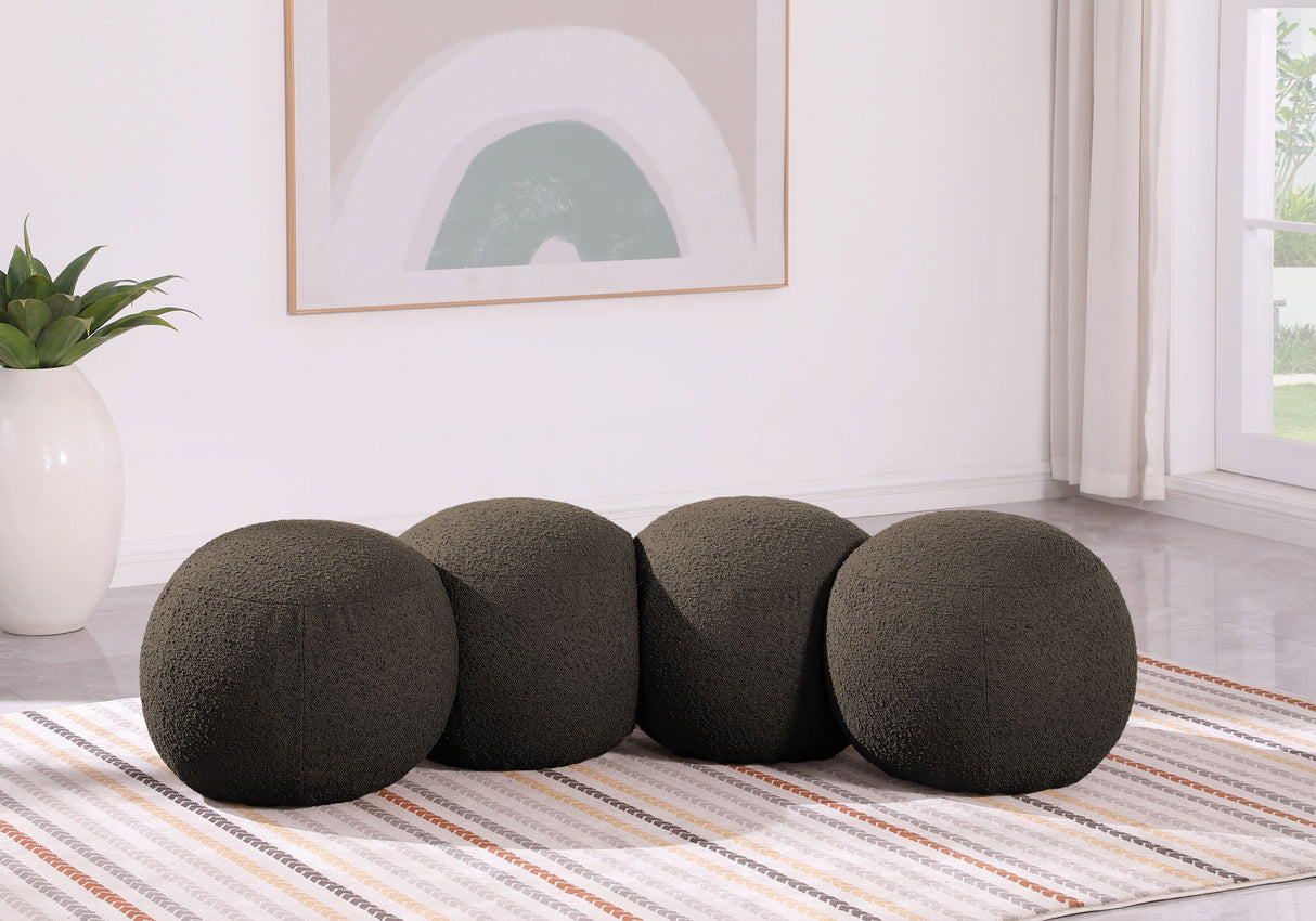 Apollo - Boucle Fabric Bench