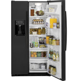GE GZS22DGJBB - 36 in. 21.9 cu. ft. Counter Depth Side by Side Refrigerator with Ice & Water Dispenser - Black