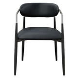 Jaramillo - Arm Chair (Set of 2) - Black Leatherette