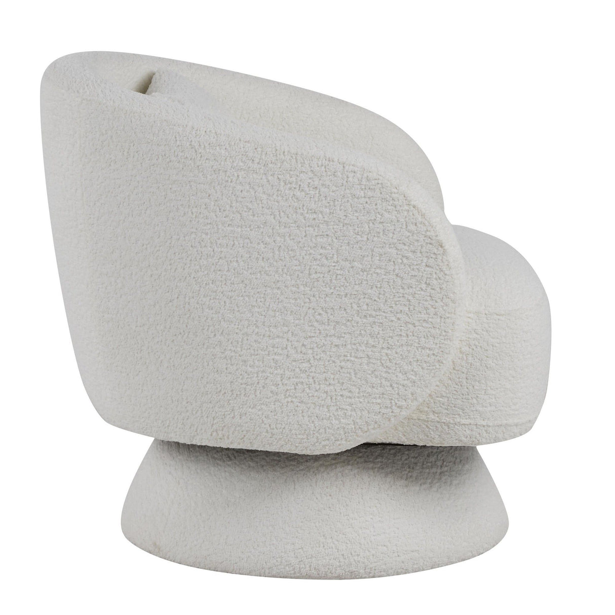Zara - Upholstered Contemporary Swivel Accent Chair With Pillow