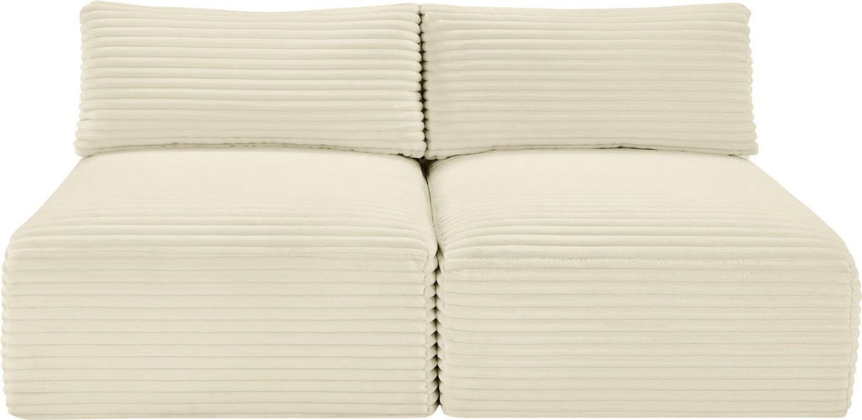 Shaggy - 2 Seat Modular Armless Sofa