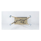 Barnard - Dining Table - Clear Glass & Mirrored Gold