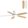 42" Ceiling Fan With Light, Tri Color Dimmable, DC Motor, 5 Blades