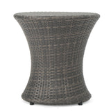 Thrive - Hourglass Rattan Table With No Glass Top
