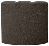 Arc - Boucle Fabric Curved Corner Chair