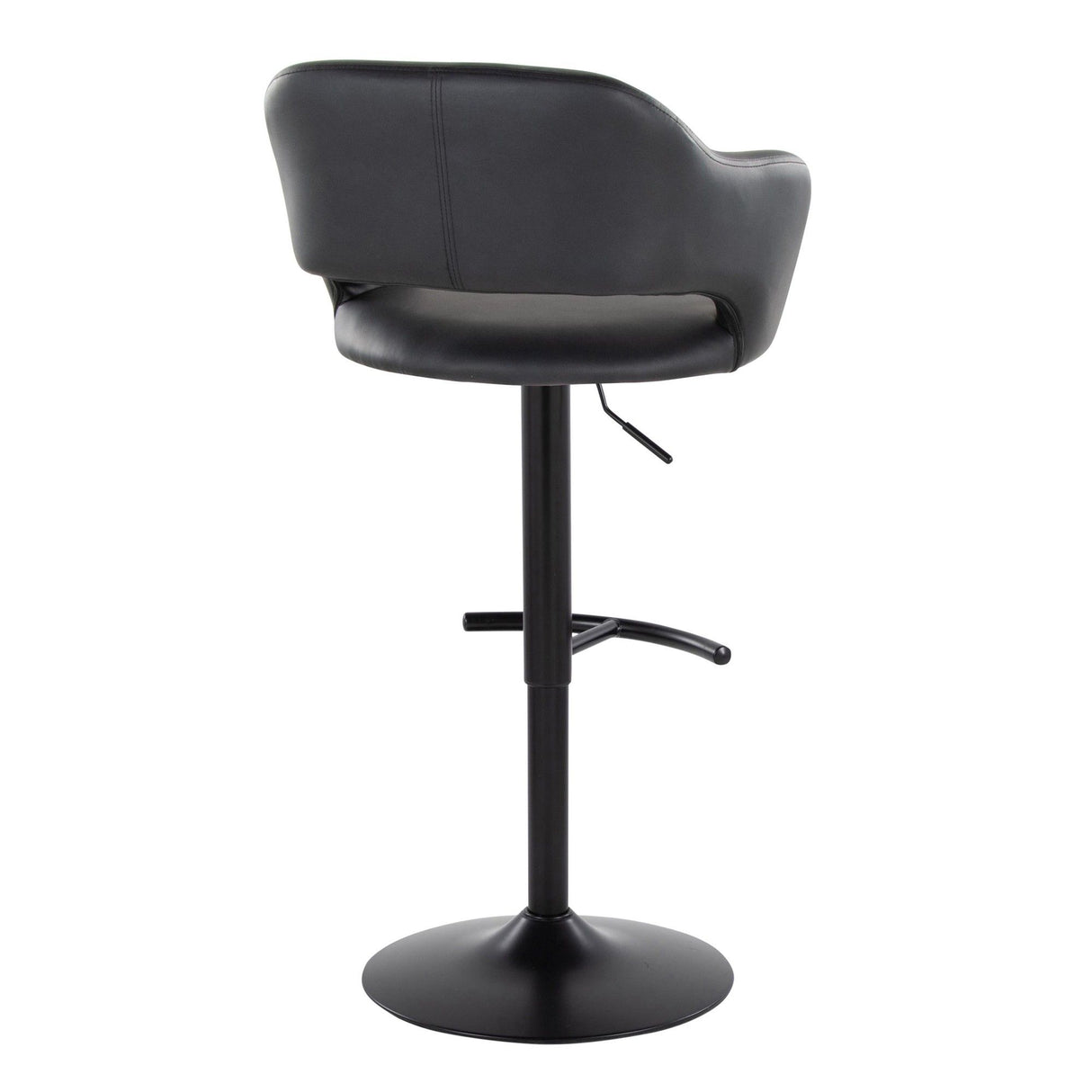 Margarite - Adjustable Barstool With Swivel - Black Metal (Set of 2)