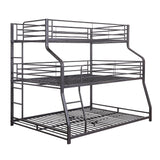 Caius II - Twin Over Full/Queen Bunk Bed - Gunmetal