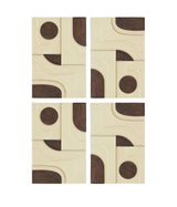 Element - Mango Wood 4 Piece Wall Art