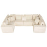 Modular U Shaped Sectional Sofa With Reversible Design