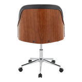 Bacci - Office Chair - Chrome Metal Base