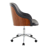 Bacci - Office Chair - Chrome Metal Base
