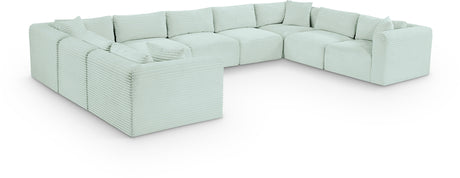 Shaggy - 9 Piece Modular U-Shaped Sectional