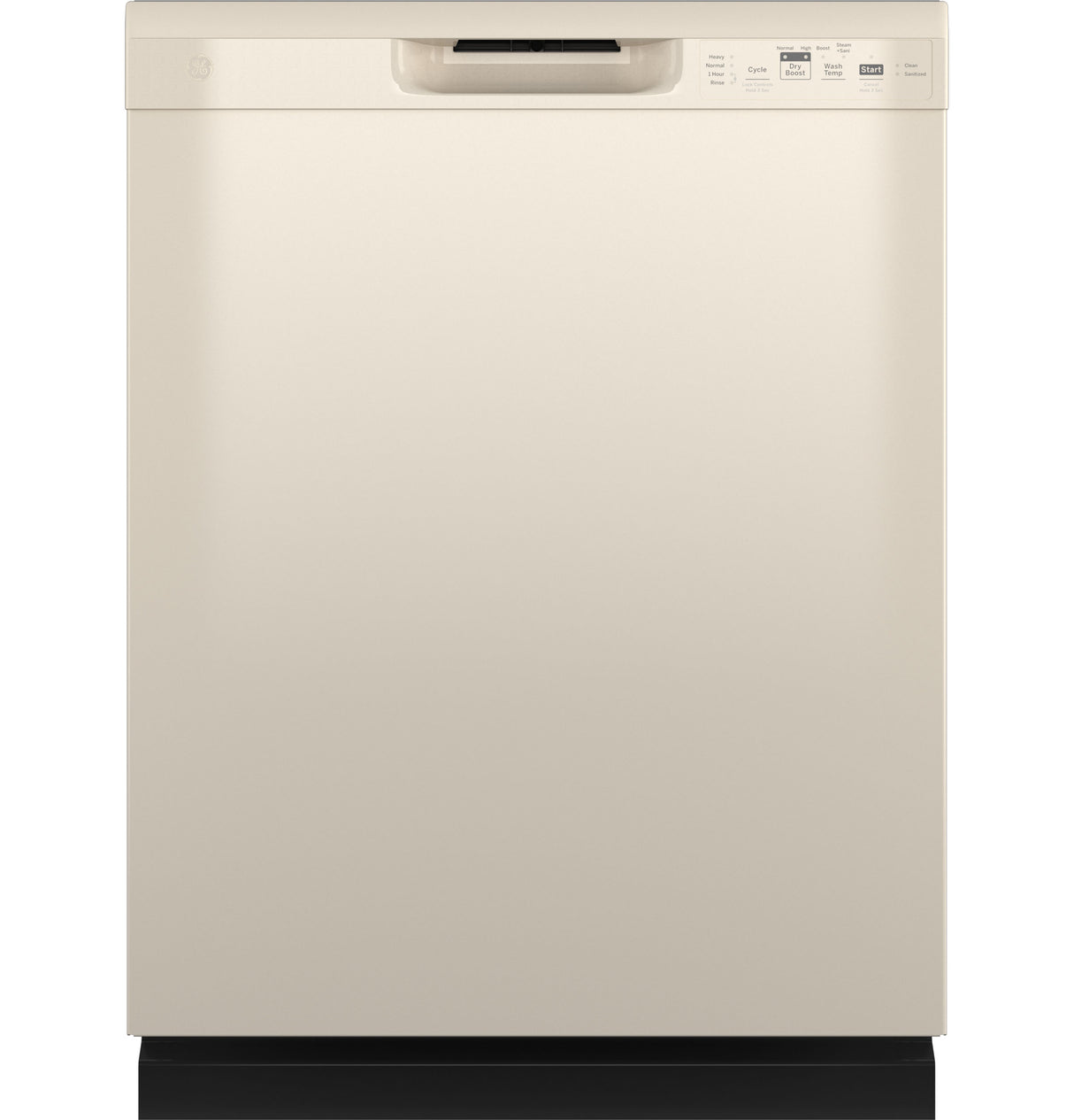 GE GDF535PGRCC - 24 in. Front Control Flush-Mount Dishwasher with 55 dBa Sound Level, Dry Boost & Pocket Handle - Bisque