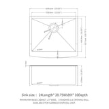 Farmhouse Kitchen Sink, Stainless Steel, Apron Front