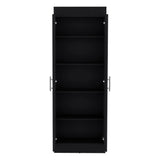 Clinton - Pantry Cabinet Kitchen Storage - Black