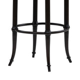 Luther - Commercial Grade Steel Frame Fabric Upholstered Swivel Bar Height Barstool