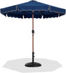 Amalfi - Patio Umbrella - Black Base / Light Brown Pole