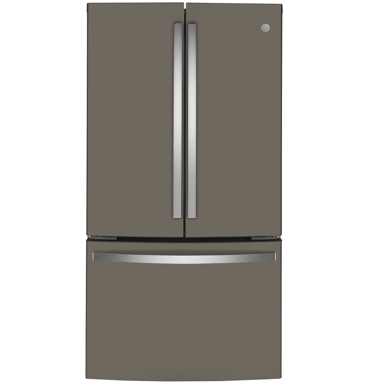 GE GWE23GMNES - 36 in. 23.1 cu. ft. Counter Depth French Door Refrigerator with Ice Maker - Fingerprint Resistant Slate