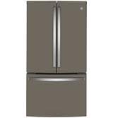 GE GWE23GMNES - 36 in. 23.1 cu. ft. Counter Depth French Door Refrigerator with Ice Maker - Fingerprint Resistant Slate