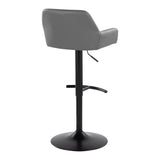 Daniella - Adjustable Barstool With Swivel - Black Metal (Set of 2)