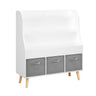 Bookshelf With 3 Bins, Storage Shelf For Toys And Books