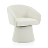 Modern Swivel Accent Chair With Ergonomic Barrel Design