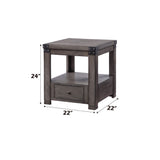 Melville - End Table - Ash Gray