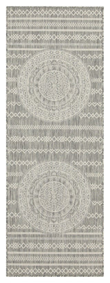 Sunshine - 5'3" X 7'3" Indoor, Outdoor Area Rug - Silver - Polypropylene