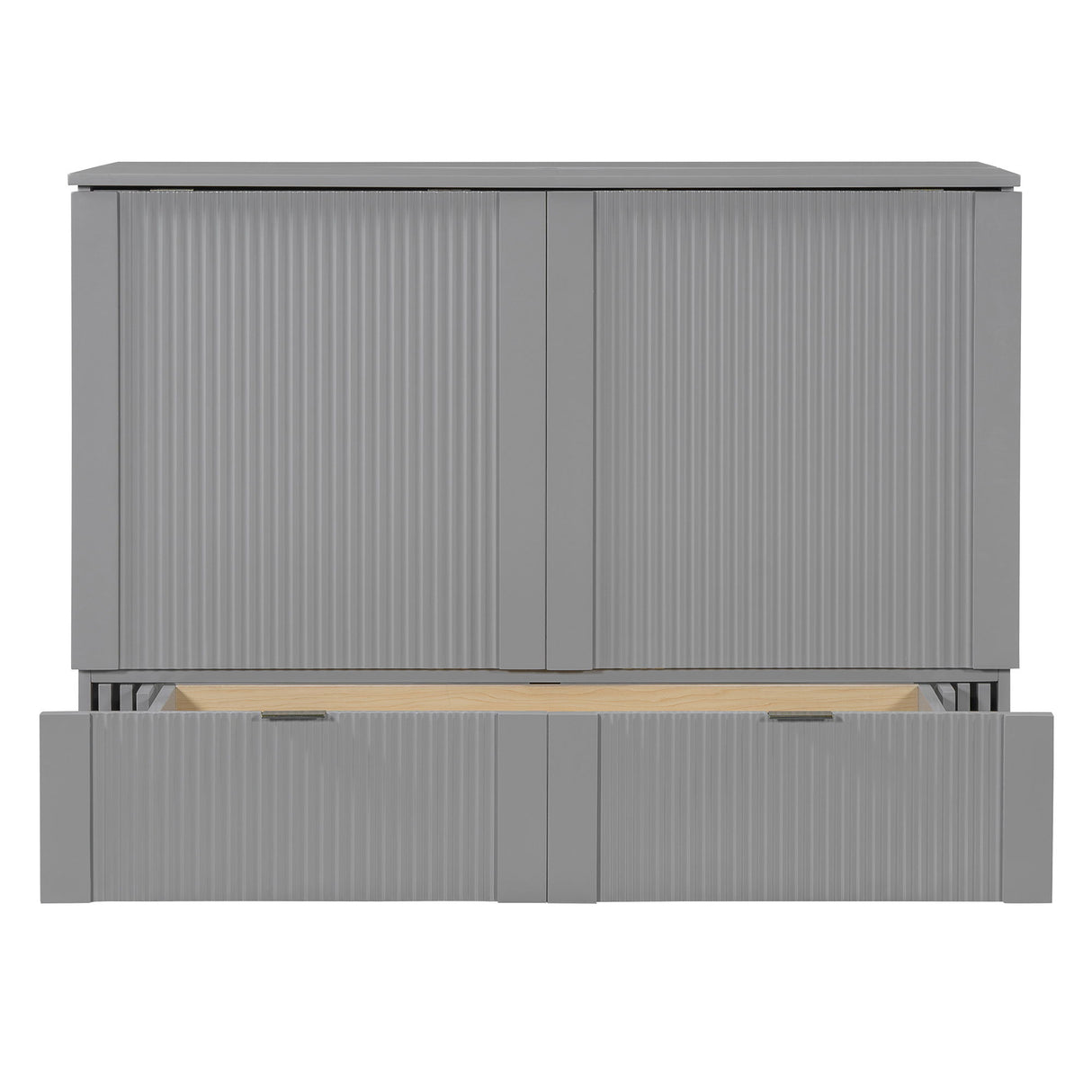 Murphy Bed With Drawer And A Set Of Sockets & USB Ports, Pulley Structure Design