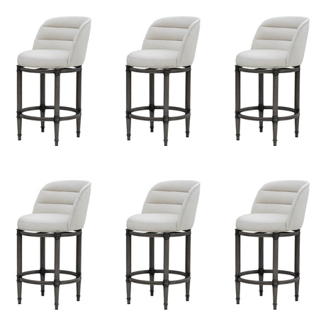 Eunice - Faux Leather Upholstered Swivel Counter Height Barstool