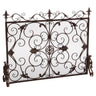 Darcie - Wrought Fireplace Screen, Ornate Design